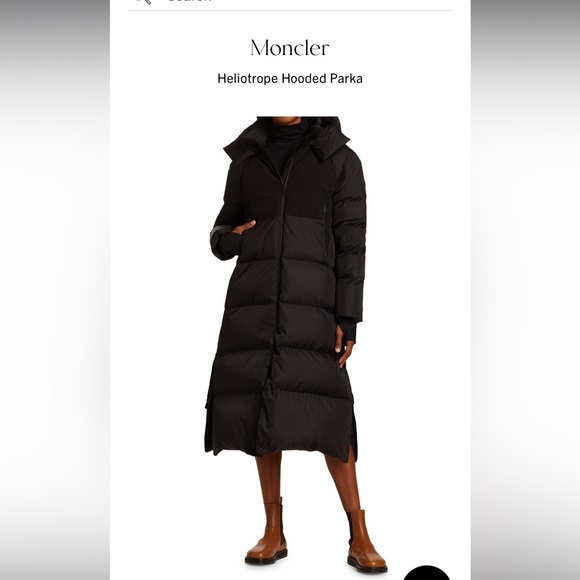 NWT Heliotrope Water Repellent 750-Fill-Power Down Coat with Removable Hood - Picture 3 of 16